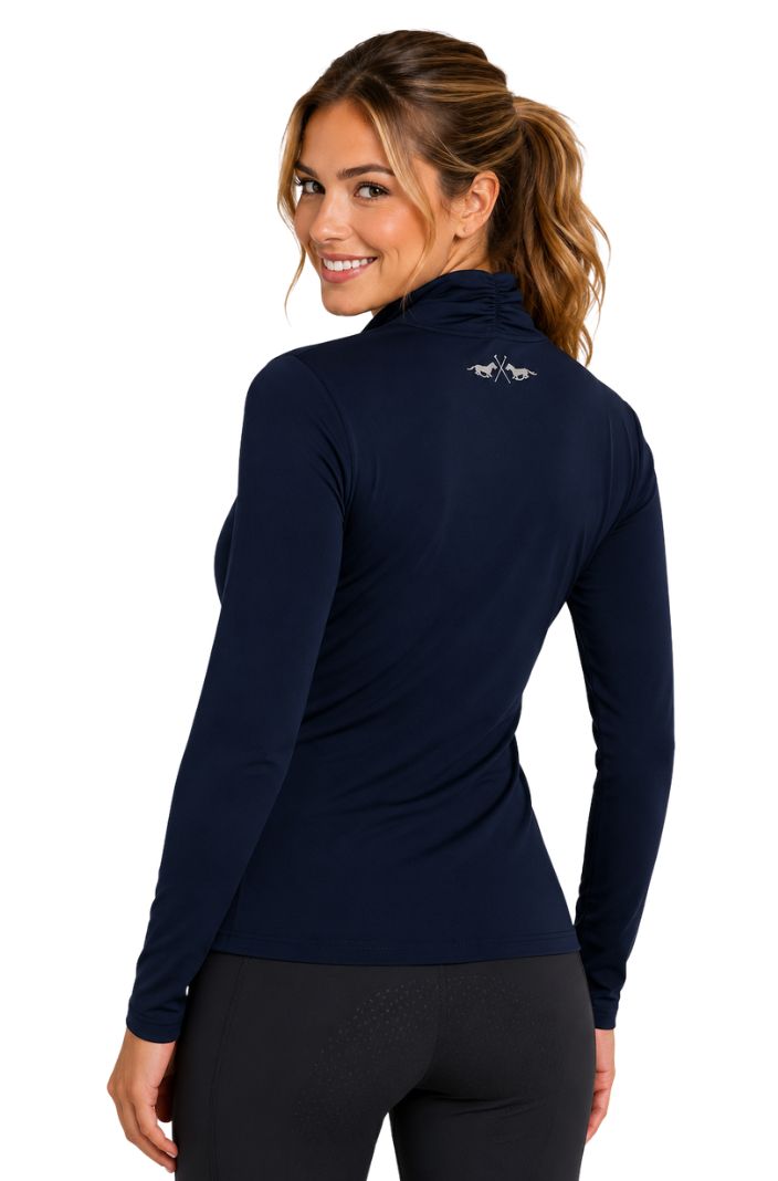 HV Polo Reitshirt Langarm HVPLumi Navy
