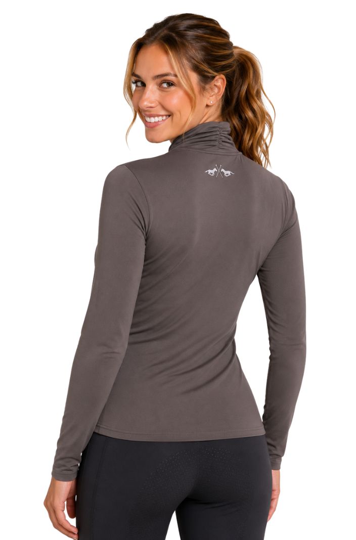 HV Polo Reitshirt Langarm HVPLumi Taupe