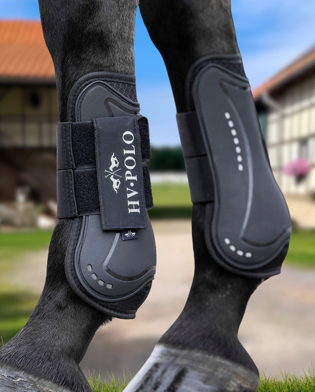 HV POLO »Gamaschen + Streichkappen HVPClassic 4er Set Black
