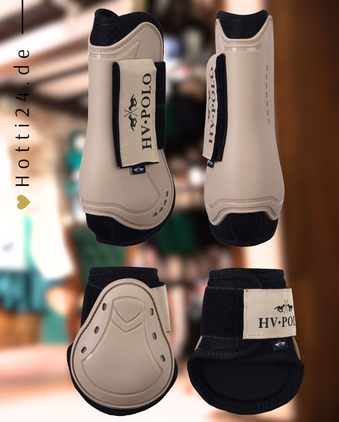 HV POLO »Gamaschen + Streichkappen HVPClassic Champagne 4er Set