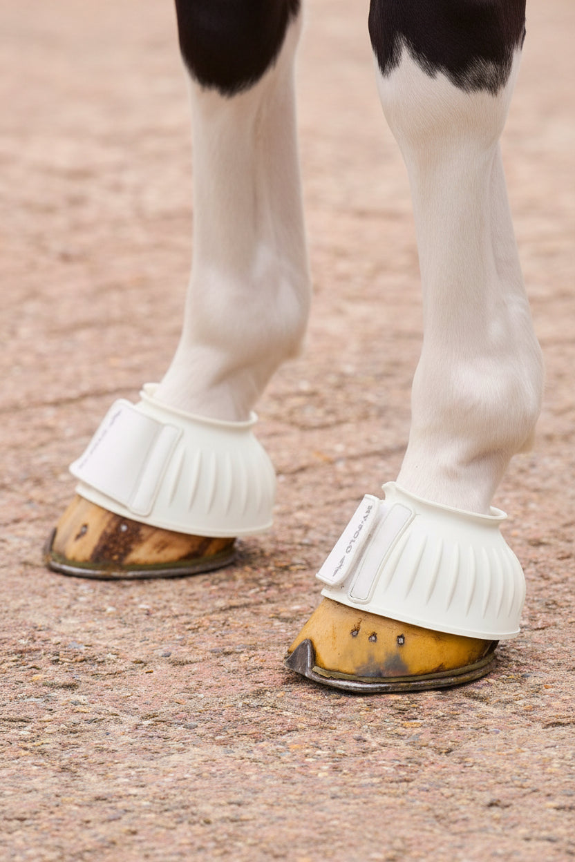 HV Polo Rubber Bell Boots HVPEssential Set of 2 White