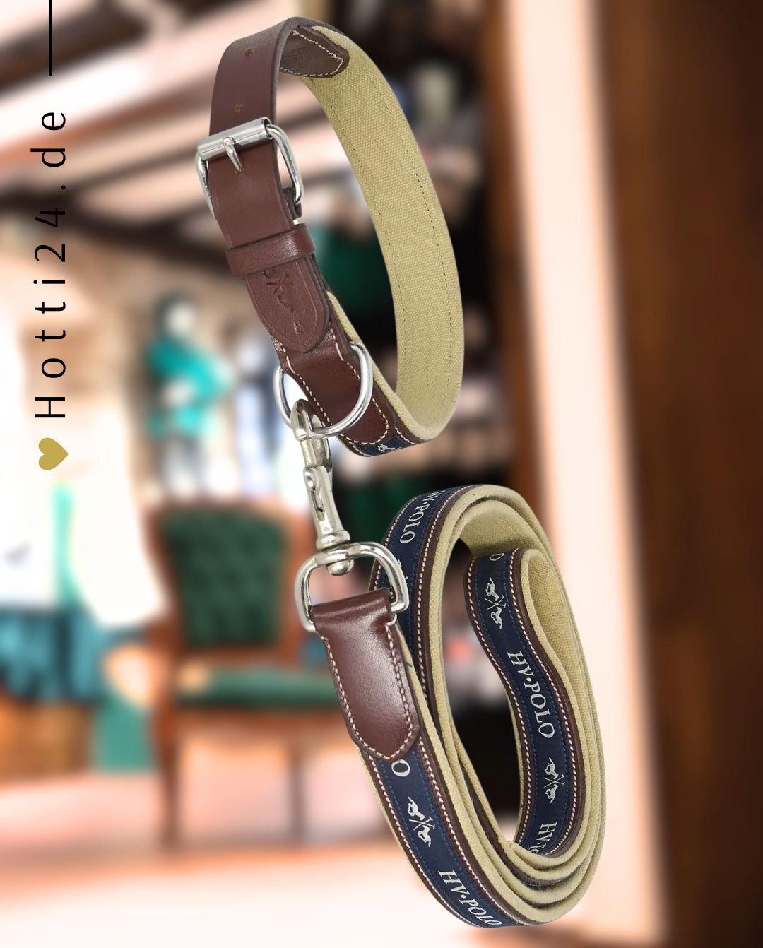 HV POLO »Halsband & Leine HVPIconic Brown