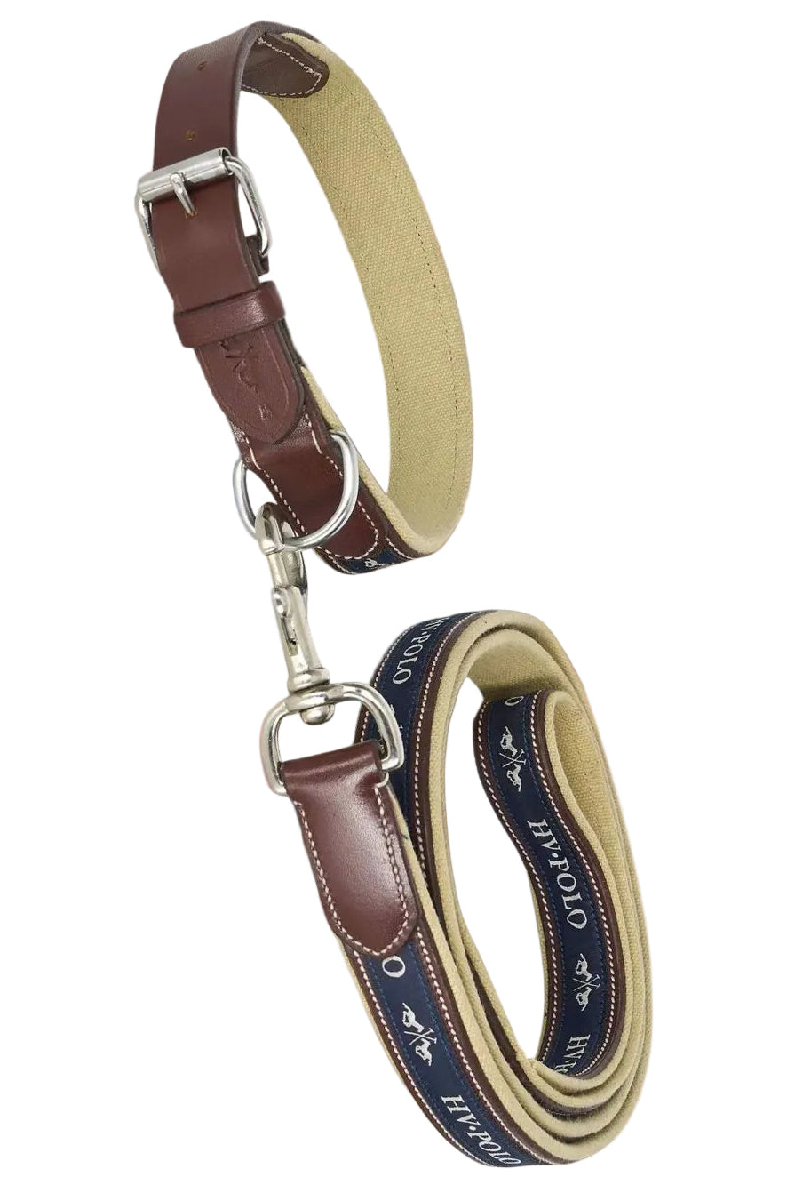HV Polo Halsband & Leine HVPIconic Braun