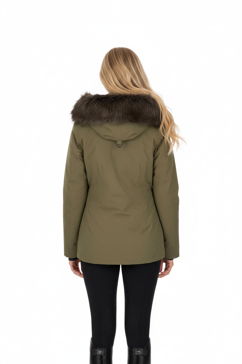HV Polo "Women's Winter Jacket HVPIsa Dark Oil Green