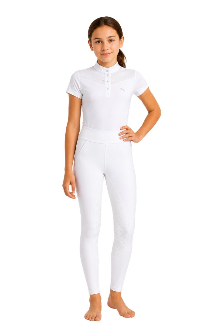 HV Polo Reitleggings HVPEllis FullGrip Weiß