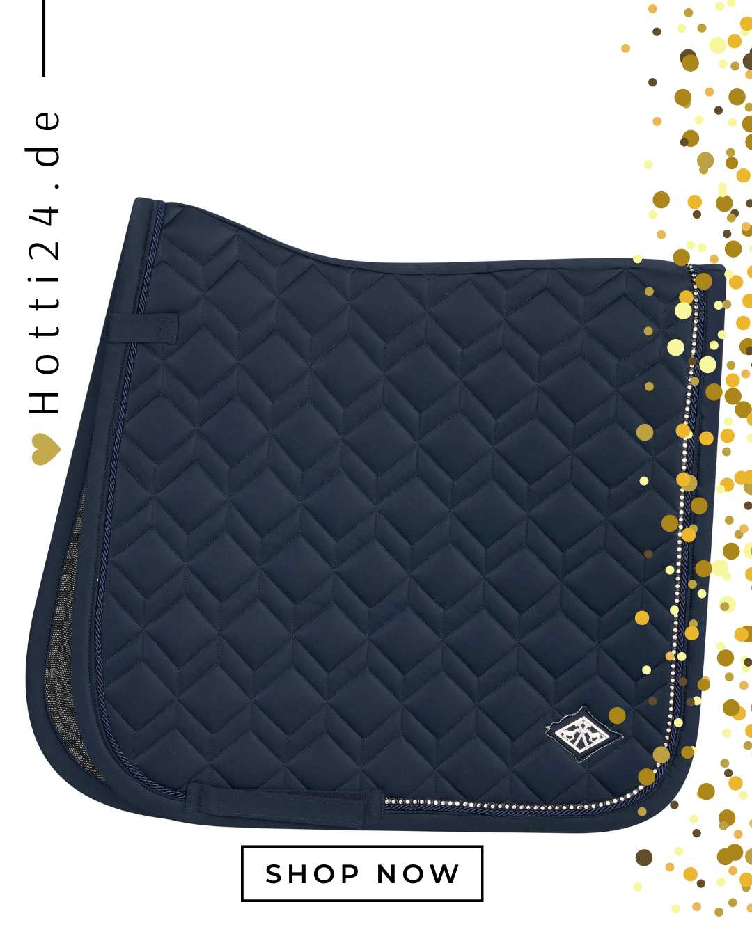 hv polo pferde dressur schabracke classic 0802093501-5001 blau