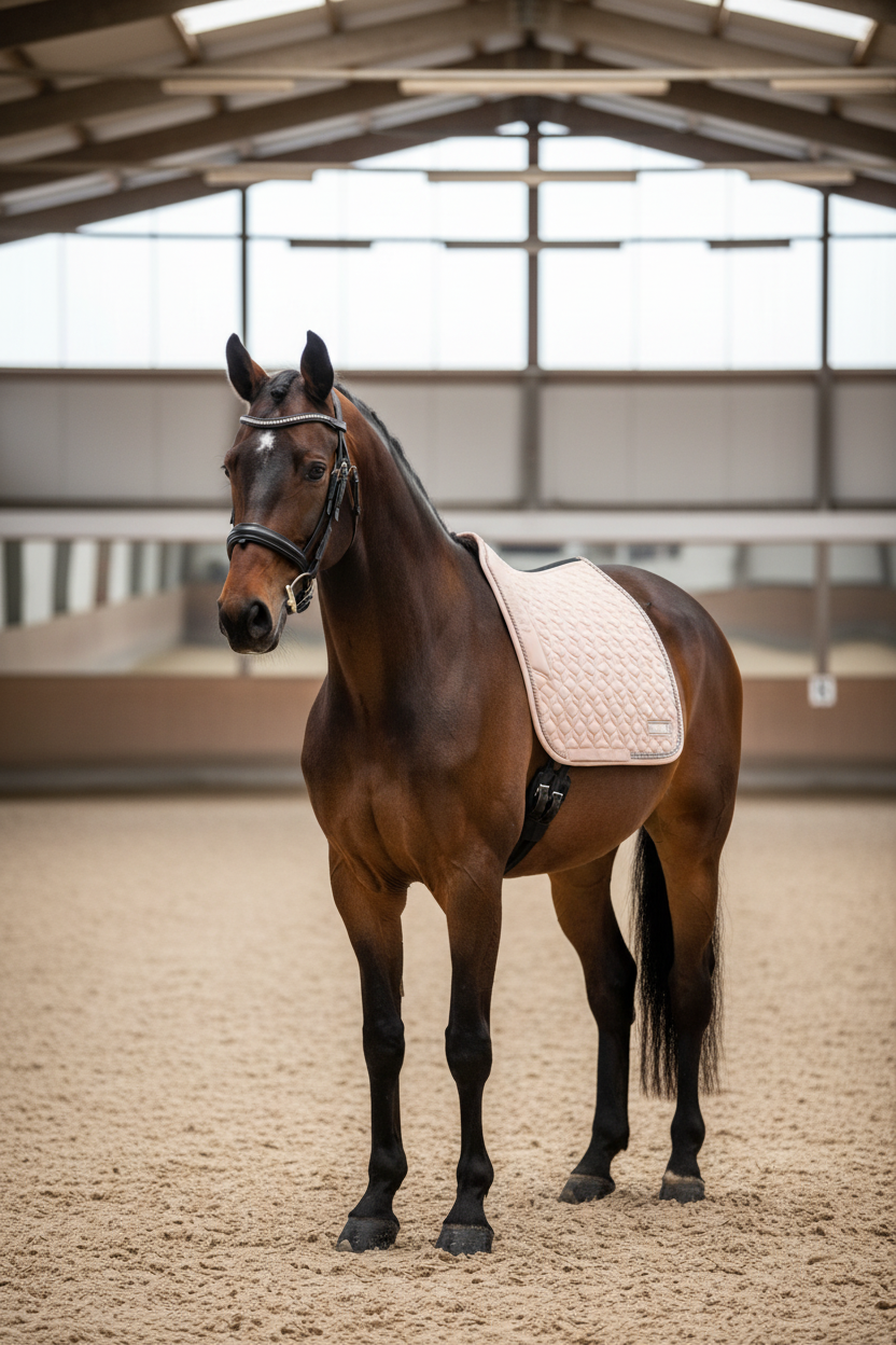 HV Polo Dressage Saddle Pad HVPJune Powder