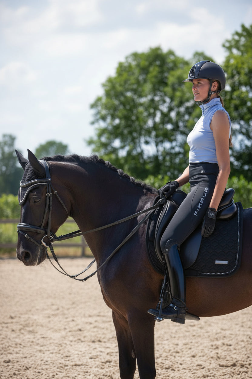 hv polo pferde dressur schabracke june 0802093506-9000 schwarz