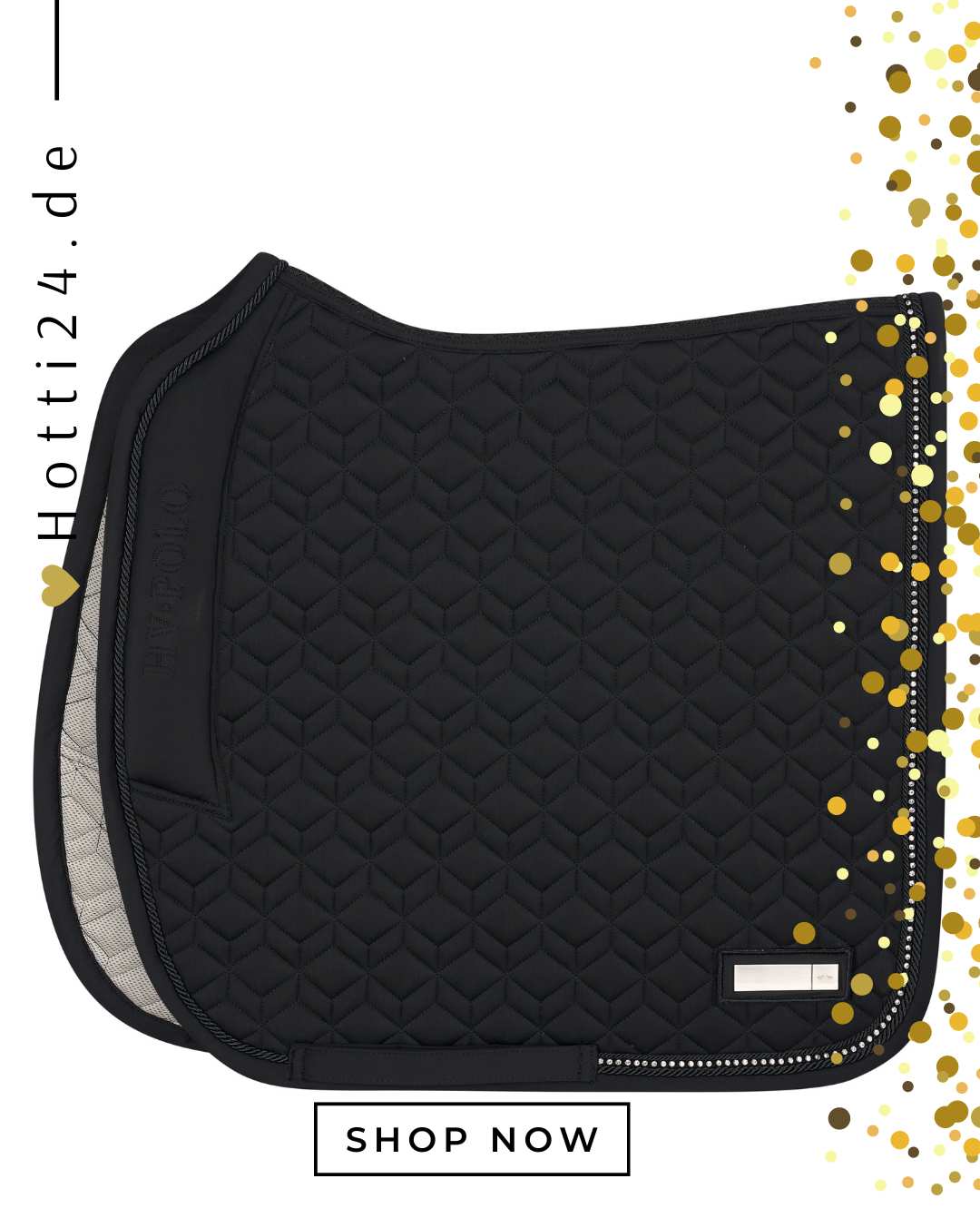 hv polo pferde dressur schabracke june 0802093506-9000 schwarz