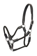 HV Polo Leather Headcollar Rope Halter HVPFranka Black