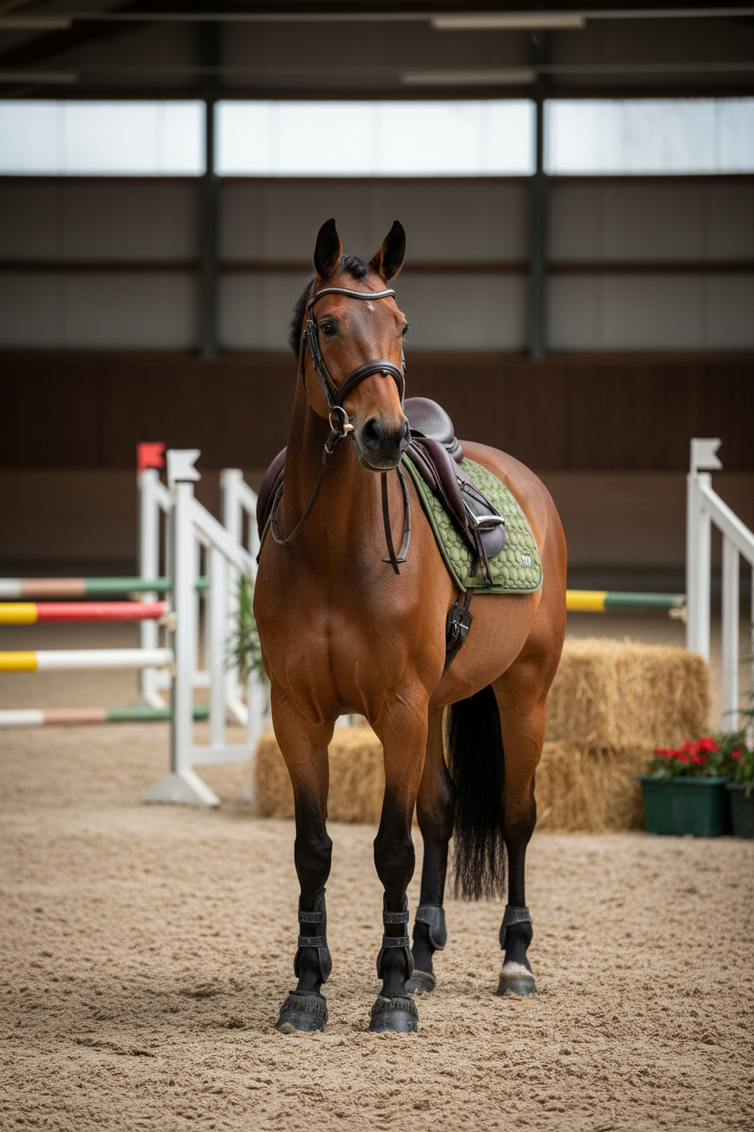 HV Polo Jumping/Eventing Saddle Pad HVPDorian Green