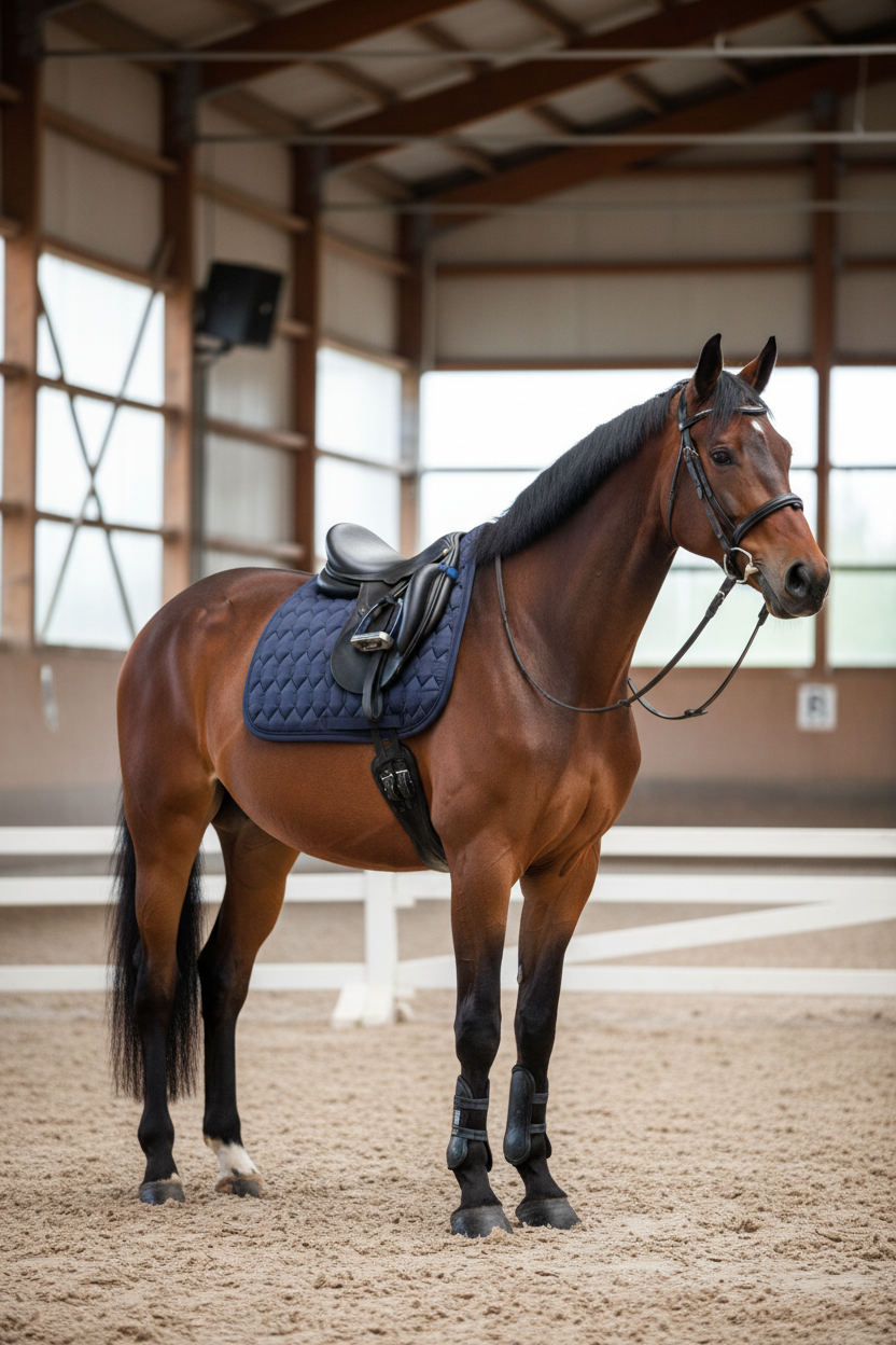 HV Polo All Purpose Saddle Pad HVPWelmoed Simple Shine Navy
