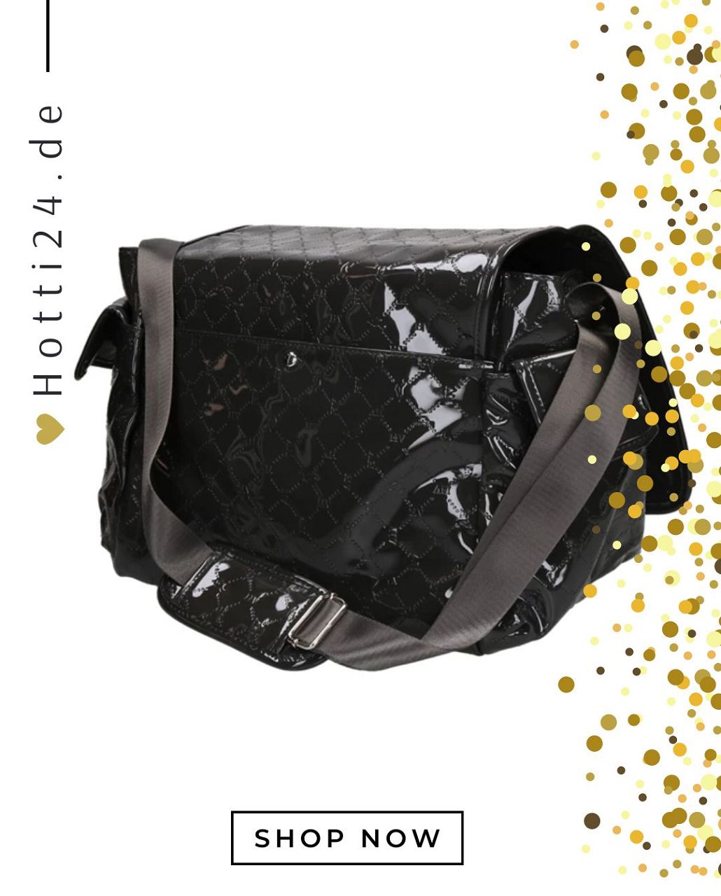hv polo putztasche cecile schwarz lack 3404093372-9000