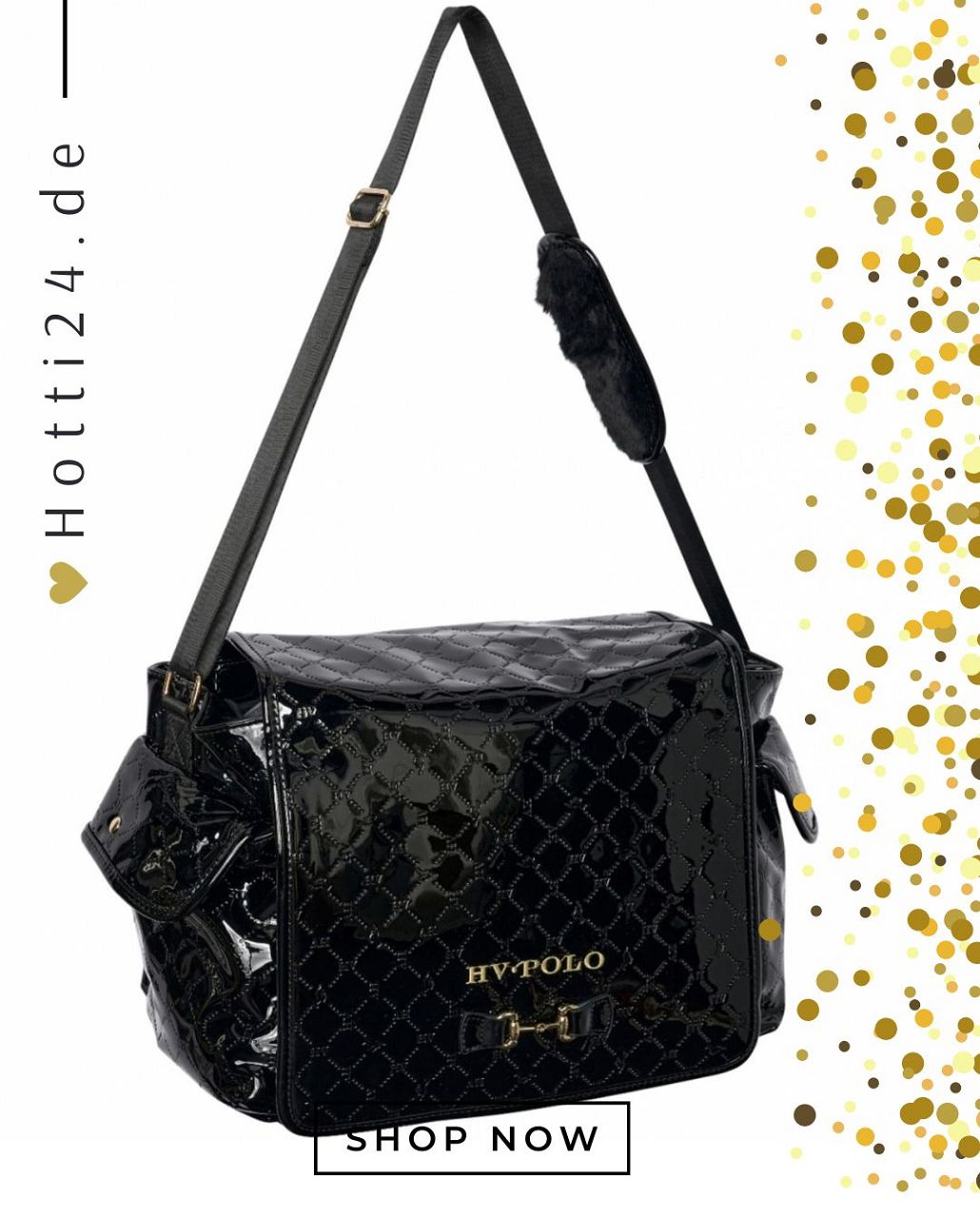 hv polo putztasche cecile schwarz lack 3404093372-9000