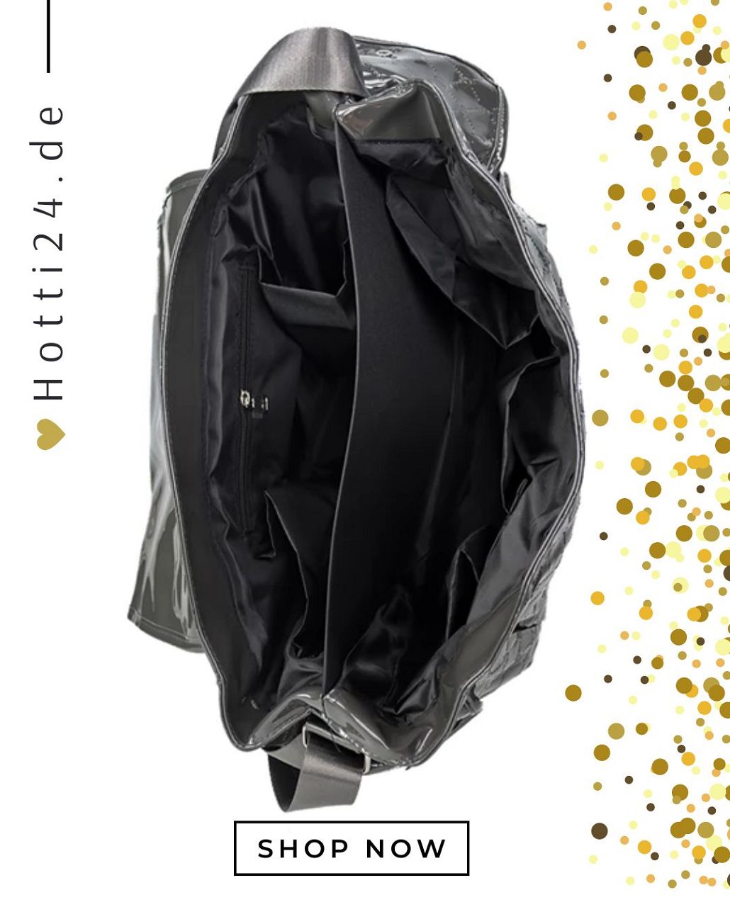 hv polo putztasche cecile schwarz lack 3404093372-9000