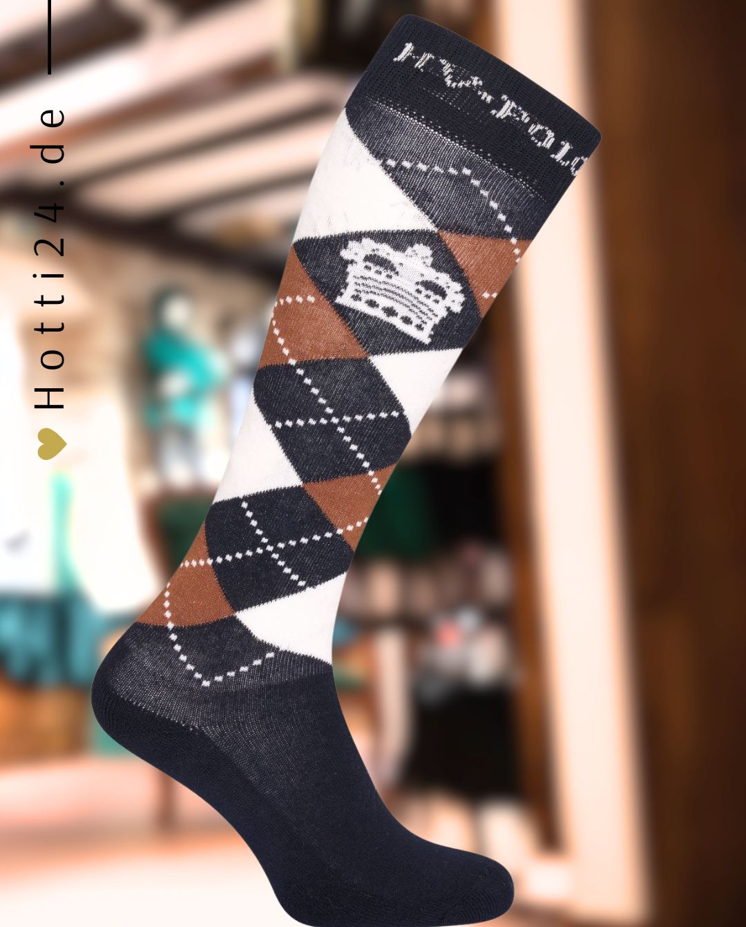 HV POLO »Reitsocken HVPArgyle Navy / Camel