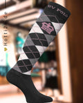 HV Polo »Reitsocken HVPArgyle Black / Silvergrey / Rose