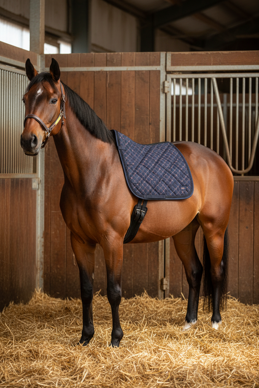 HV Polo Dressage Saddle Pad HVPWelmoed Shine Navy