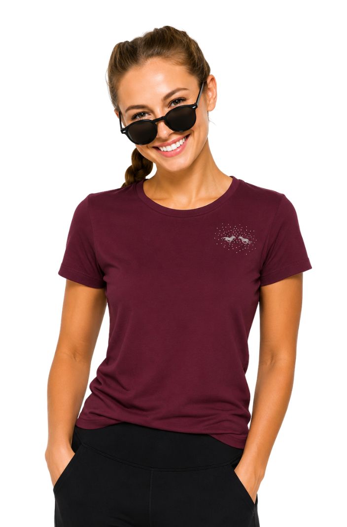 HV Polo T-Shirt HVPClassic Dark Berry