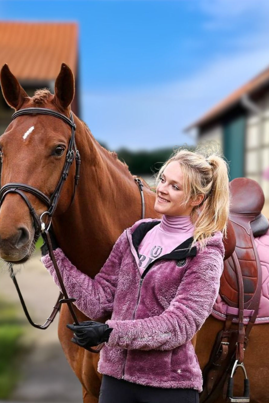 Imperial Riding "Women's Fleece Jacket IRHCosy Bloom Pink