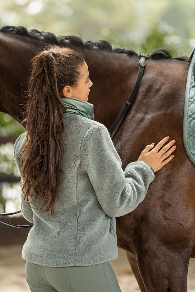 Imperial Riding »Women's Fleece Jacket IRHGalaxy Sherpa Sage Green