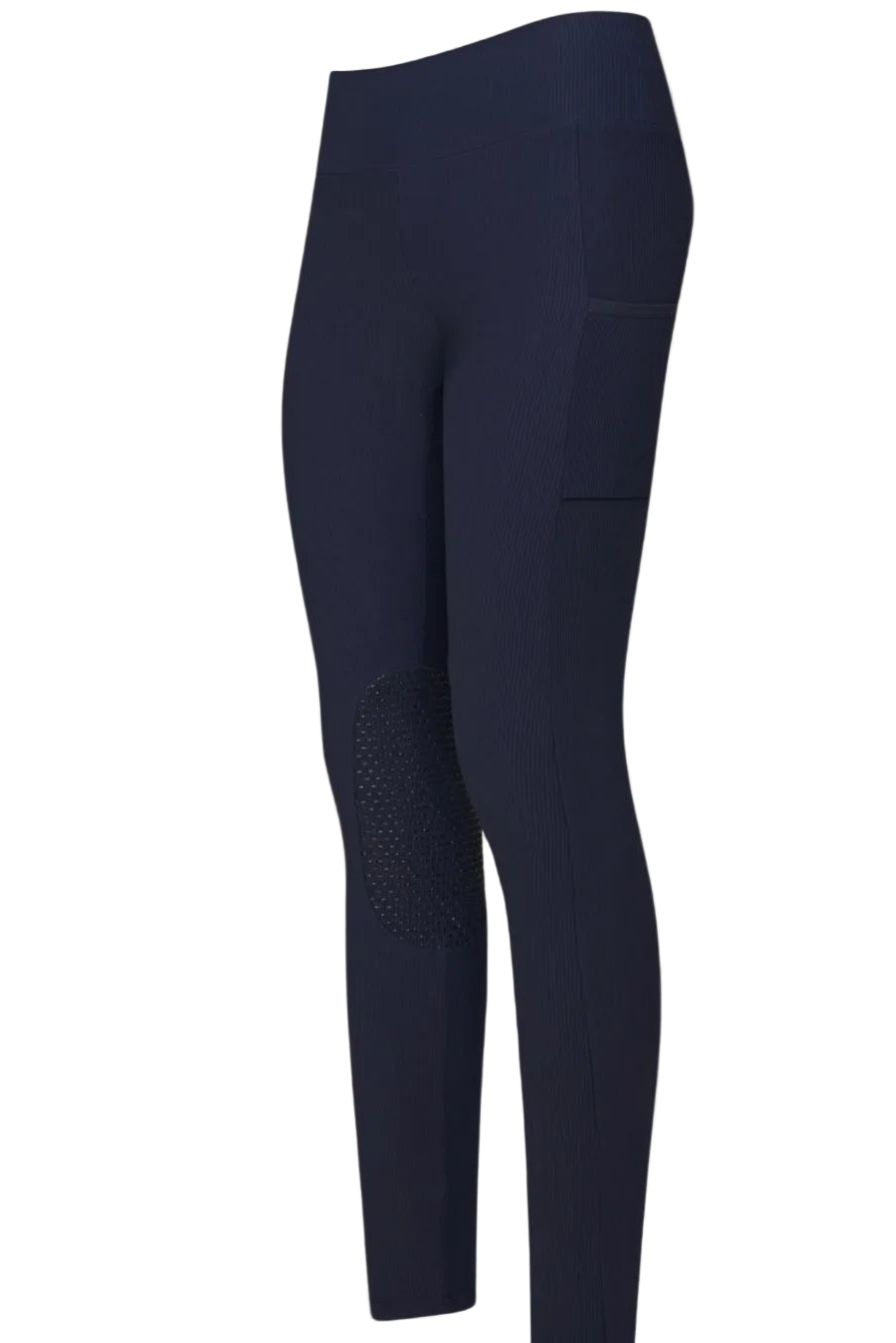 Imperial Riding »Sommer Damen Reitleggings Sofia KneeGrip Blau, bequeme Reitleggings aus Stretchmaterial. Die Reitleggings macht einen Knackigen Po > Booty Booster Artikelnummer KL42122001-5001 erhältlich bei www.Hotti24.de - Reithose von vorne