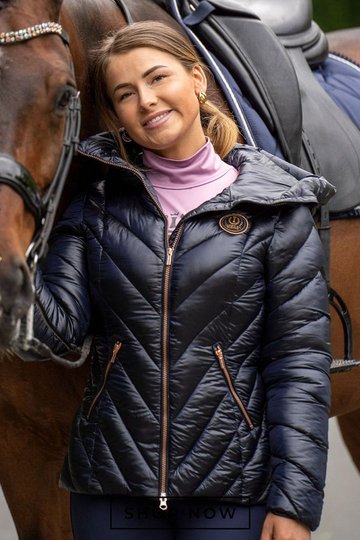 Imperial Riding "Women's Puffer Jacket IRHCosmic Rider Navy