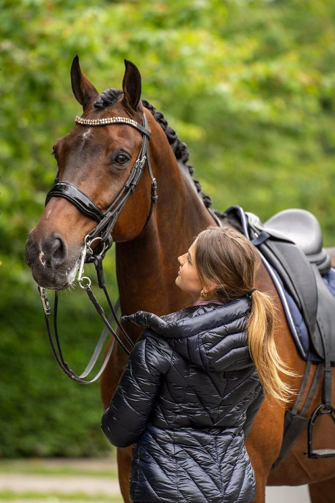 Die Imperial Riding Jacke "Cosmic Rider" in Blau Artikelnummer: KL36322010-5001 ist die ideale Wahl, um stilvoll und funktional auf dem Reiterhof zu sein. Mit ihrem trendigen Design und hochwertigen Materialien hält sie Sie warm und trocken, selbst an kalten und nassen Tagen. Diese Jacke ist ein Muss für jeden Reiter und kann auf www.Hotti24.de erworben werden. Bleiben Sie warm und modisch, egal bei welchem Wetter.