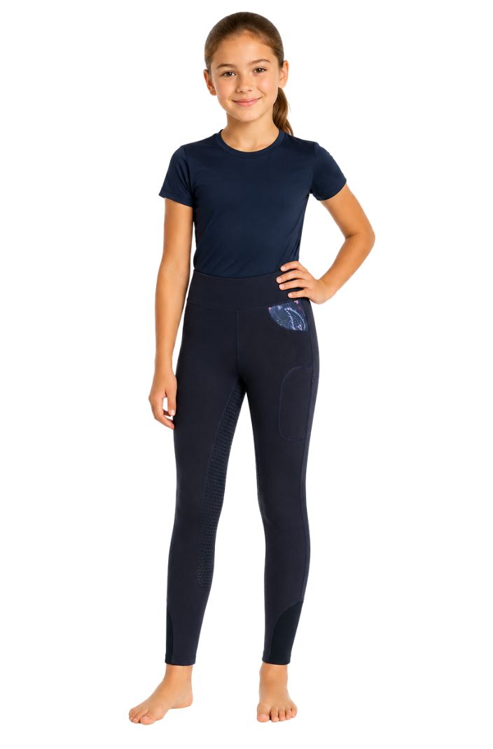 Imperial Riding Reitleggings IRHCosmic FullGrip Navy