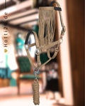 IMPERIAL RIDING »Headcollar with Fly Fringe & Rope Sand Beige