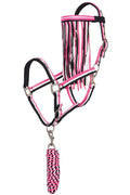 IMPERIAL RIDING »Headcollar with Fly Fringe & Lead Rope Neon Pink