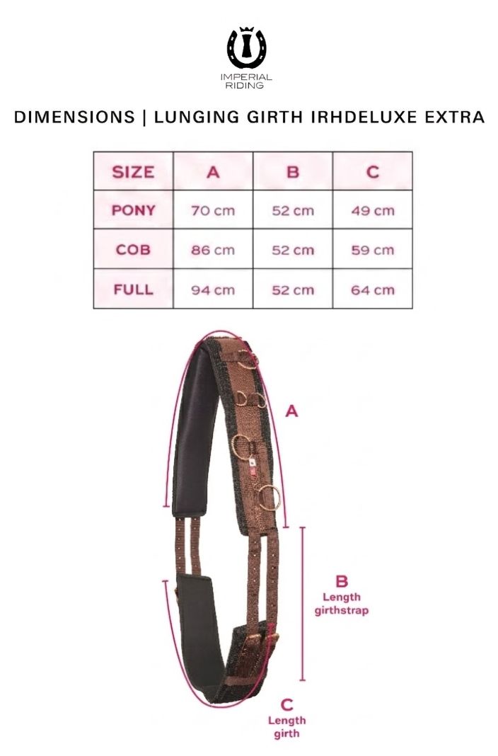 Imperial Riding Longiergurt IRHDeluxe Extra Navy