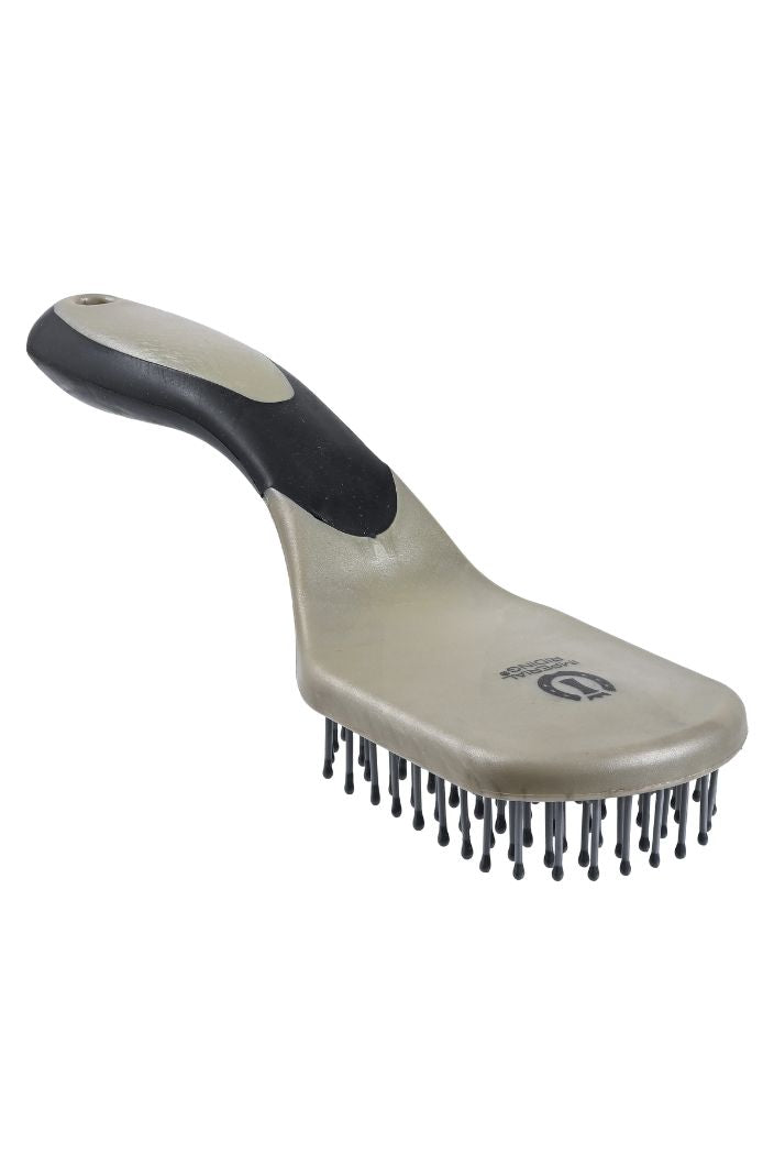 imperial-riding-pferde-maehnenbuerste-irhboomerang-light-olive-metallic