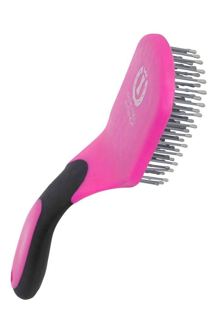 imperial-riding-pferde-maehnenbuerste-irhboomerang-neon-pink