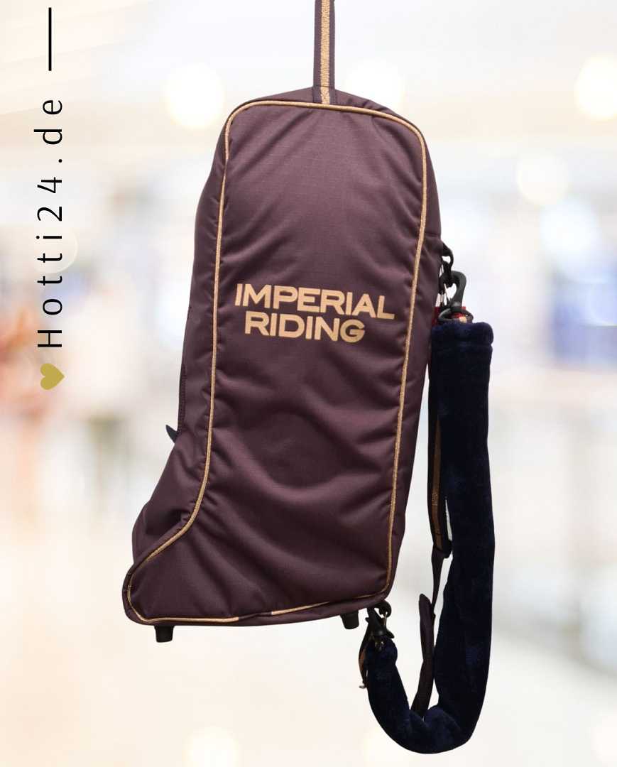Imperial Riding präsentiert die Stiefeltasche Classic mit der Artikelnummer LA90121002-3003. Diese Stiefeltasche bietet eine stilvolle und praktische Lösung für den Transport und die Aufbewahrung von Reitstiefeln. Für weitere Informationen und die Möglichkeit zum Kauf besuchen Sie bitte die Website www.Hotti24.de