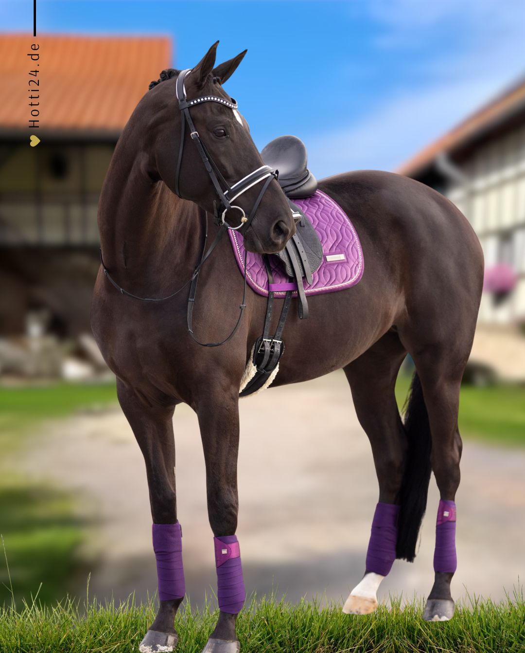 IMPERIAL RIDING »Wickelbandagen IRHLovely 4er Set Black Berry