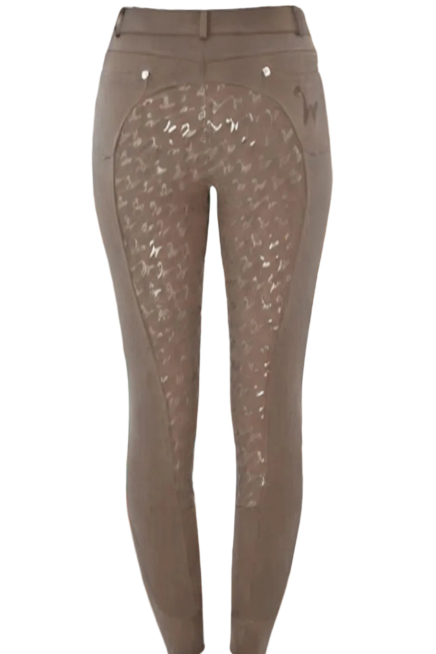 Isabell Werth Reithose FullGrip Taupe