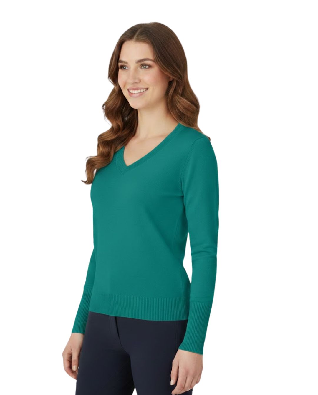 Isabell Werth »Pullover V-Ausschnitt Teal Blue