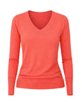 Isabell Werth »Pullover V-Ausschnitt Mandarin Rot