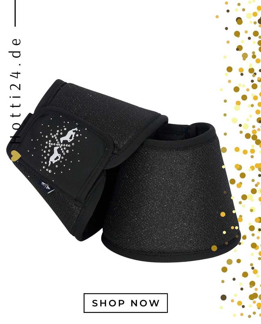 hv polo pferde hufglocken skye 2er set 2804093500-9000 schwarz