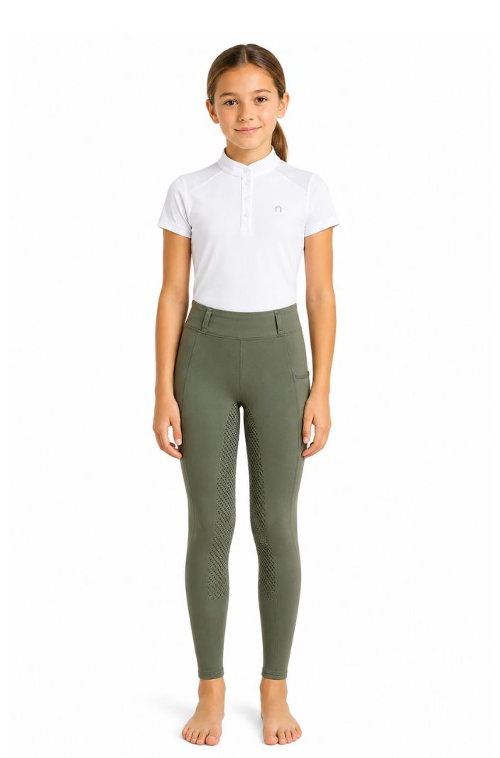 HV Polo Reitleggings HVPLuci FullGrip Olive