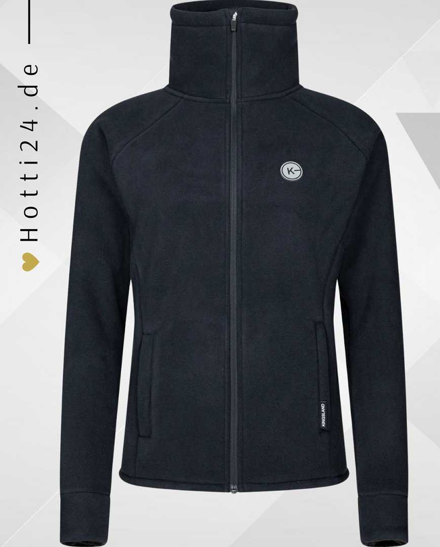 Die Kingsland Damen-Fleecejacke "Georgie" in Blau mit der Artikelnummer 2340183403-6020 ist eine hochwertige und stilvolle Fleecejacke für Damen. Solche Fleecejacken sind oft für ihre Wärme, Komfort und Vielseitigkeit beliebt und eignen sich gut für den Reitsport sowie für den alltäglichen Gebrauch, erhältlich unter www.Hotti24.de