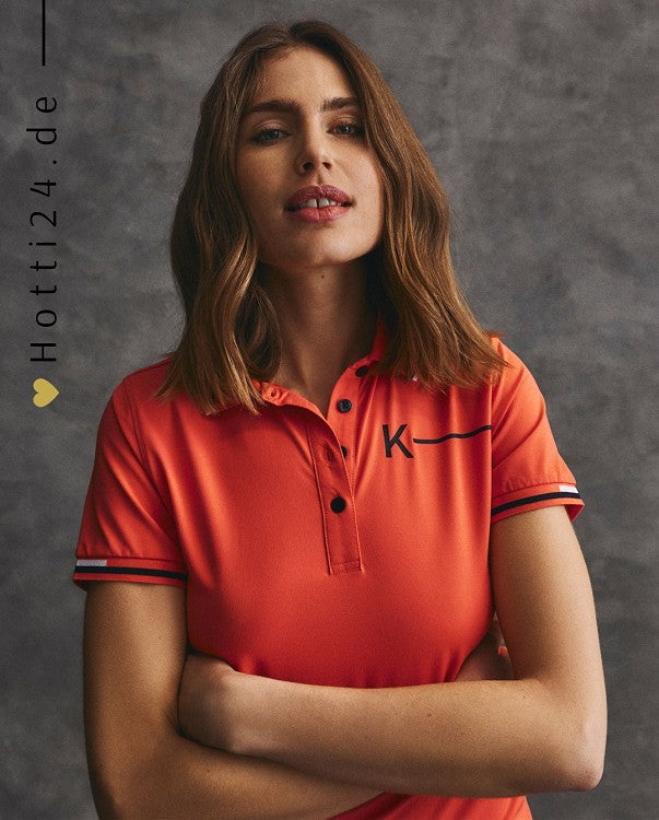 Kingsland »Damen Poloshirt Greta Orange, aus Pikee ist aus einem atmungsaktiven Material gefertigt, das ganztägig einen hohen Tragekomfort bietet Artikelnummer 2400202473-3032 kaufen bei www.Hotti24.de
