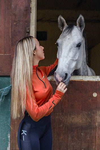 Kingsland »Damen Trainingshirt Gineva Orange, mit halbem Reißverschluss ist aus elastischem, leistungsstarkem Funktionsmaterial gefertigt Artikelnummer 2400206475-3032 kaufen bei www.Hotti24.de