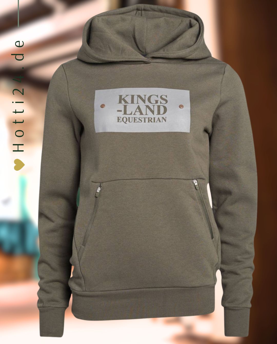 KINGSLAND »Hoodie KLSamuel Green Black Ink