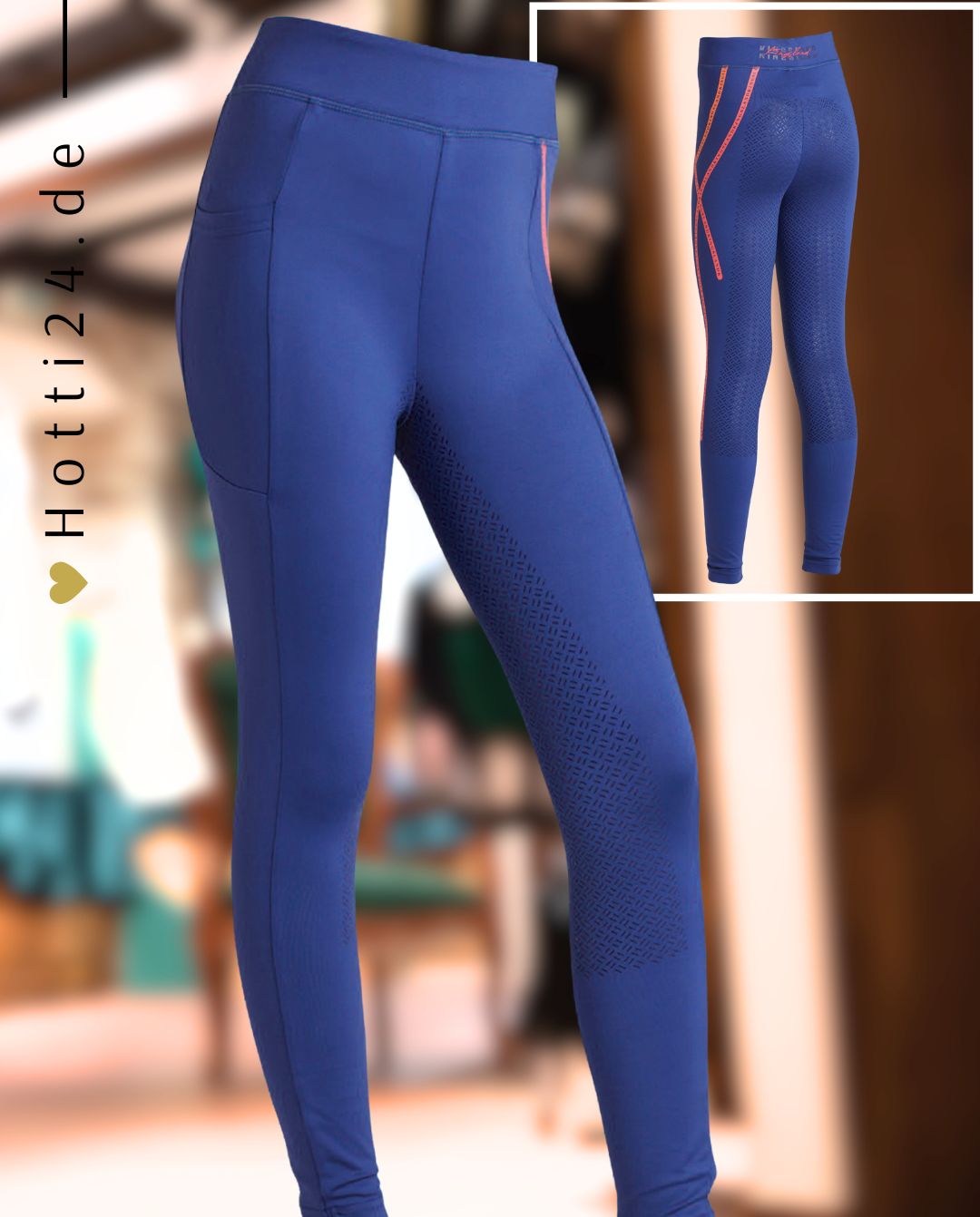 KINGSLAND »Reitleggings KLKandy FullGrip Blue