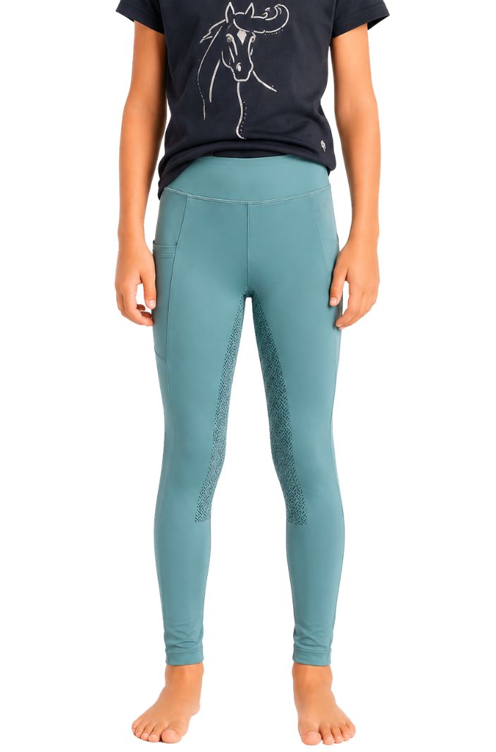 Kingsland Kinder Reitleggings KLKandy FullGrip Green