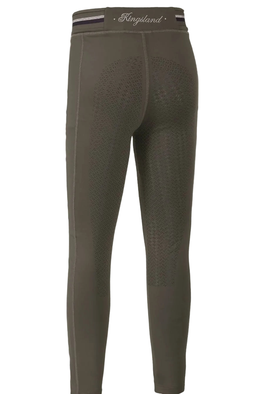 Damen Reitleggings "Kattie FullGrip" von KINGSLAND. Diese Reitleggings sind in der Farbe Grün erhältlich und tragen die Artikelnummer 2330246247-5015. Die "Kattie FullGrip" Damen Reitleggings wurden speziell entwickelt, um Komfort und Halt im Sattel zu bieten. Sie können diese Damen Reitleggings auf der Website www.hotti24.de erwerben