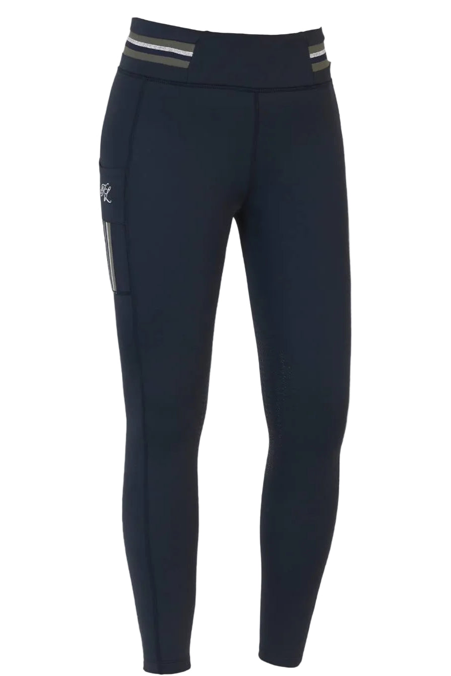 Damen Reitleggings "Kattie KnieGrip" von KINGSLAND. Diese Reitleggings sind in der Farbe Blau erhältlich und tragen die Artikelnummer 2330247248-6020. Die "Kattie KnieGrip" Damen Reitleggings wurden speziell entwickelt, um Komfort und Halt im Sattel zu bieten. Sie können diese Damen Reitleggings auf der Website www.hotti24.de erwerben