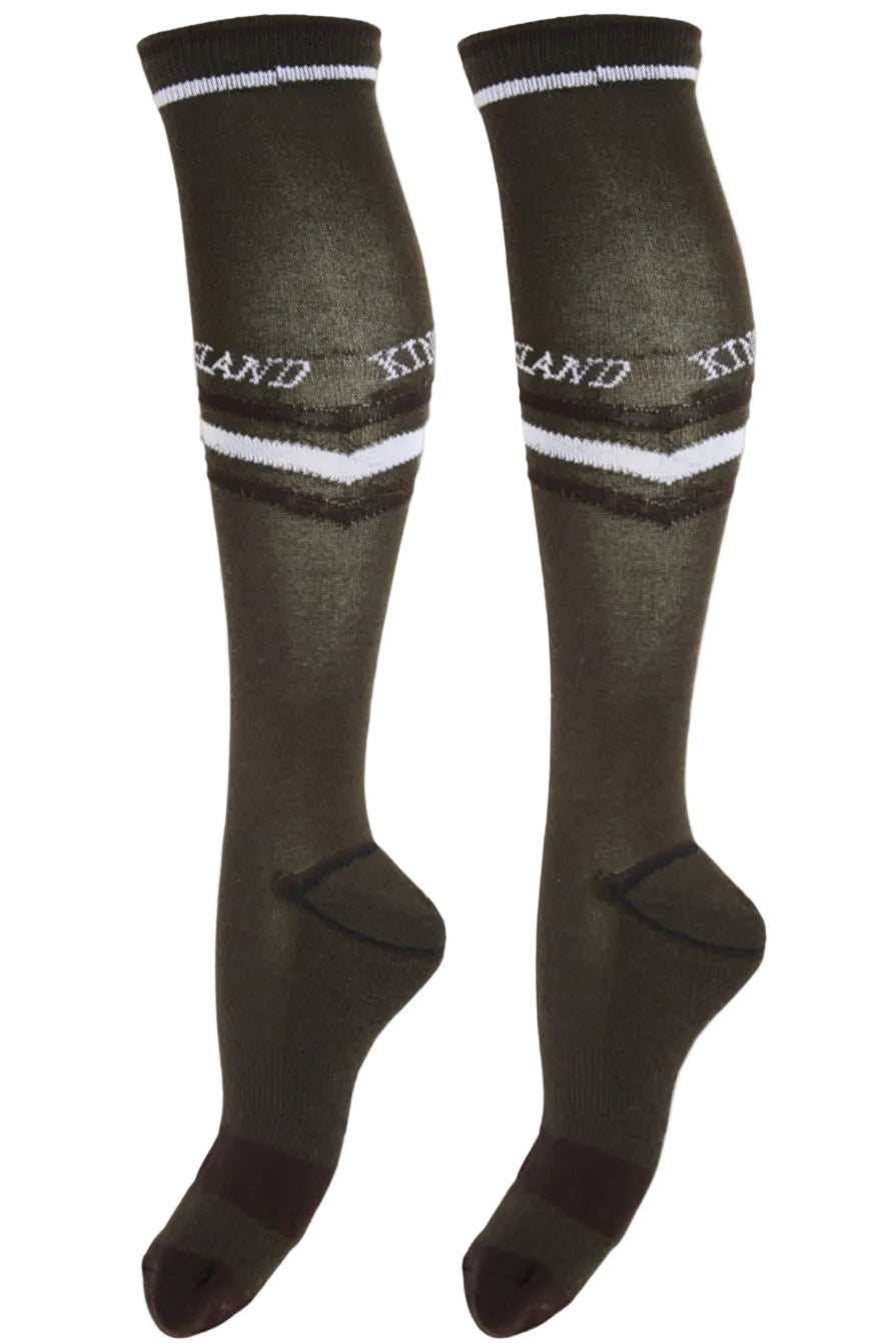 Kingsland Reitsocken KLSwann Coolmax Green Black Ink